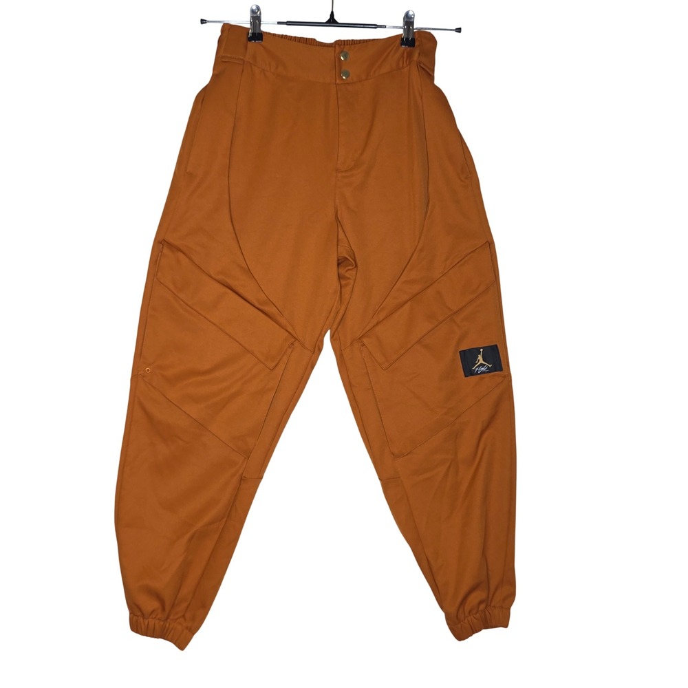Jordan Flight Womens Cargo Pants Burnt Orange High Waisted Joggers Size M Rare